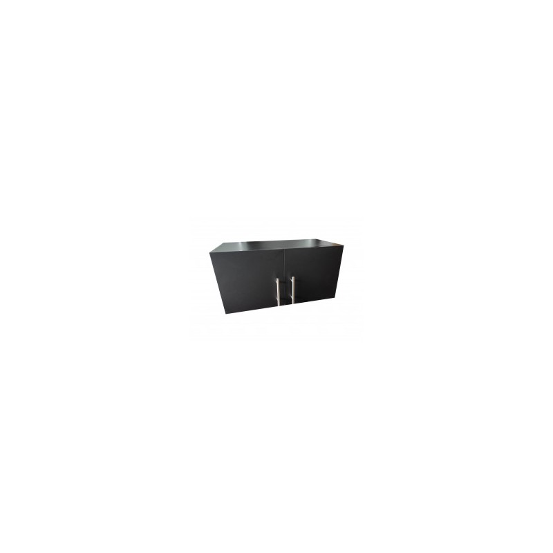 Alacena minimalista de dos puertas, Negro (varios tamaños)