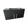 Alacena minimalista de dos puertas, Negro (varios tamaños)