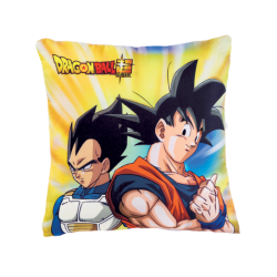 Cojín cuadrado decorativo Goku y Vegeta