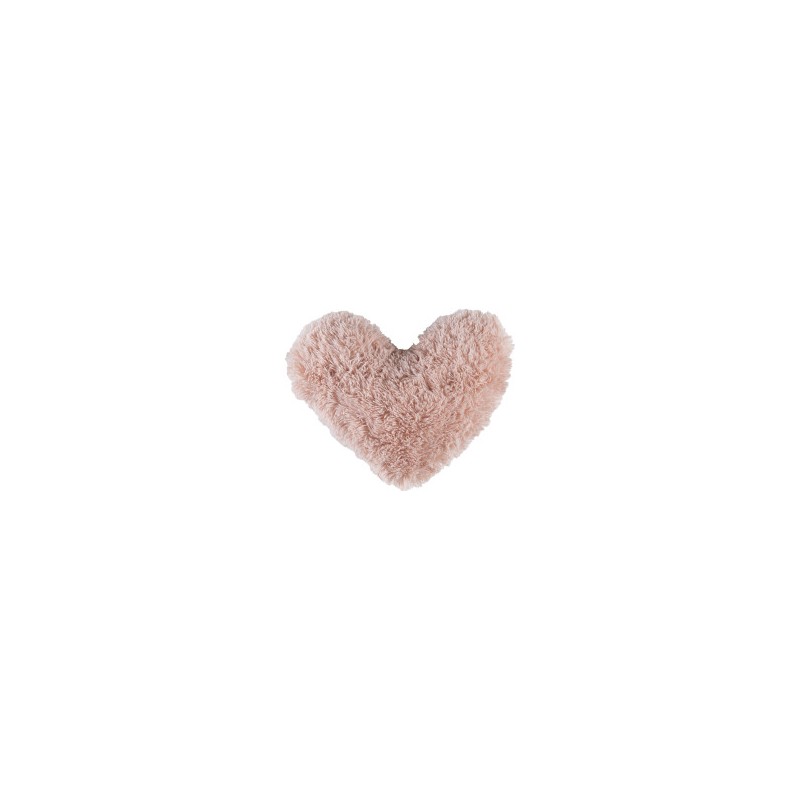 Cojín shaggy Corazón rosa