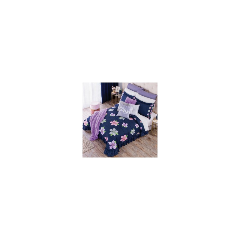 Colcha Sandy Marino con fundas