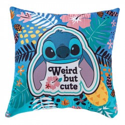 Cojín cuadrado decorativo Stitch aloha