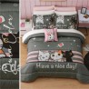 Edredón con fundas y cojín Gatitos