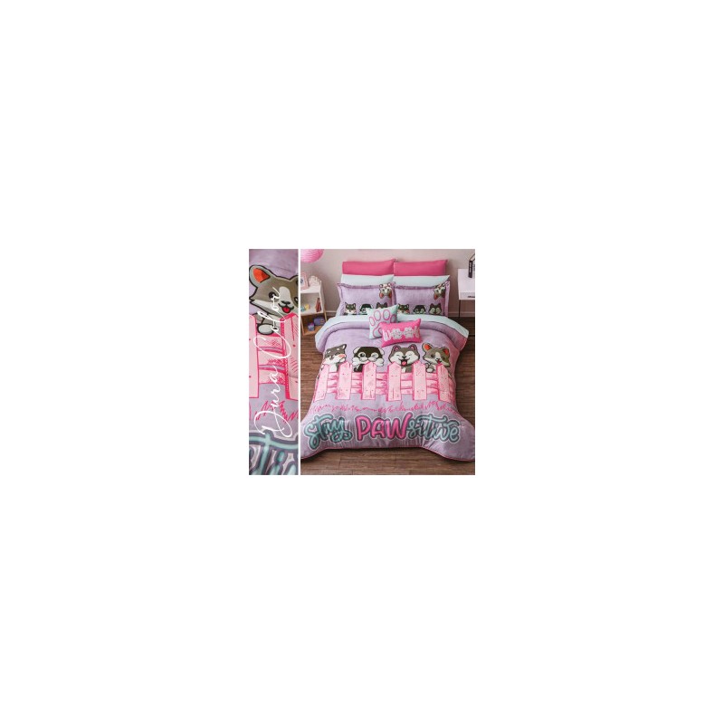 Edredón con fundas y cojín Dogs