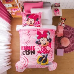 Edredón Neo Minnie coquette capitonado sin hilo