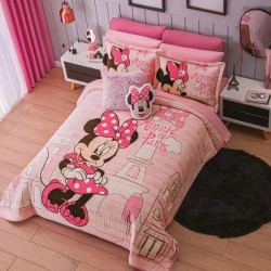 Edredón Neo Minnie in Paris capitonado sin hilo