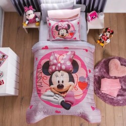 Edredón Neo Minnie Love capitonado sin hilo