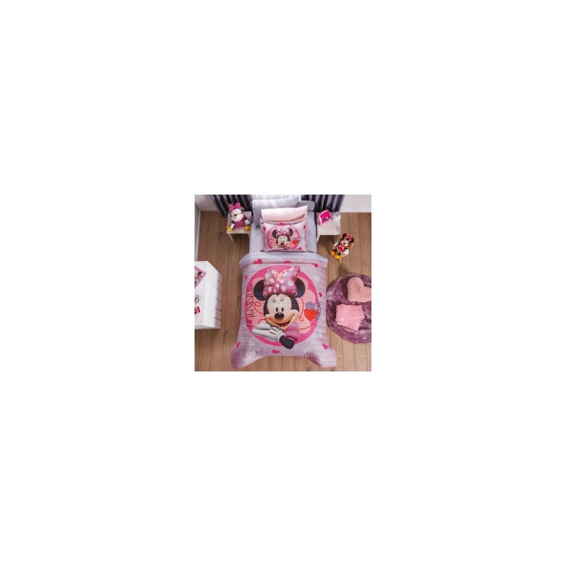 Edredón Neo Minnie Love capitonado sin hilo