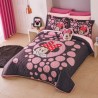 Edredón Neo Minnie black capitonado sin hilo