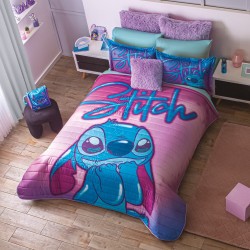 Edredón Neo Stitch amore capitonado sin hilo
