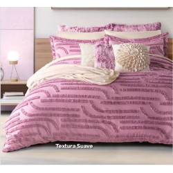 Edredón tufted con fundas Minerva