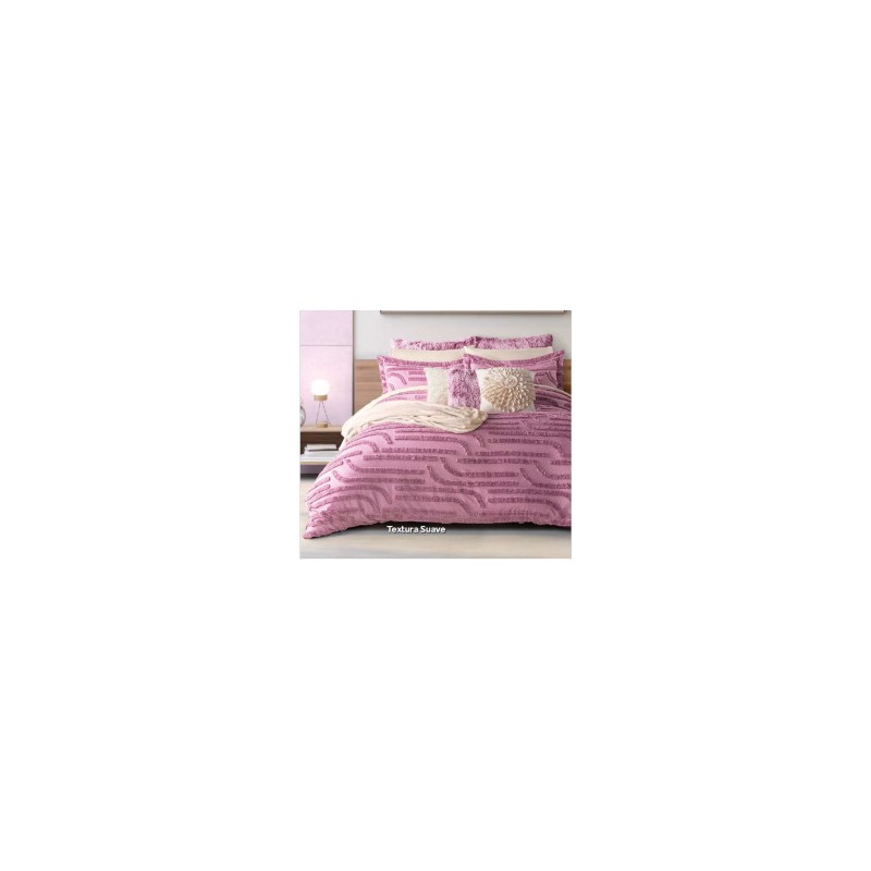 Edredón tufted con fundas Minerva
