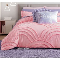 Edredón tufted con fundas Faby