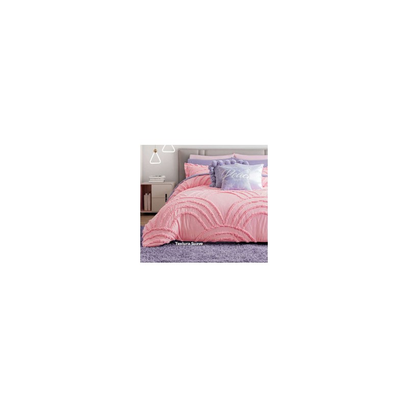 Edredón tufted con fundas Faby