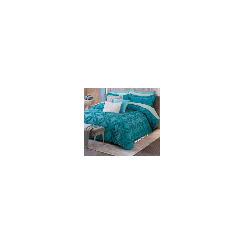 Edredón tufted con fundas Rania