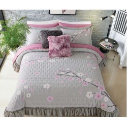 Colcha Neo Cherry con fundas