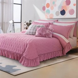 Colcha Neo Berry capitonado sin hilo