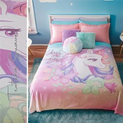 Cobertor ligero ultrasuave Unicornio Star