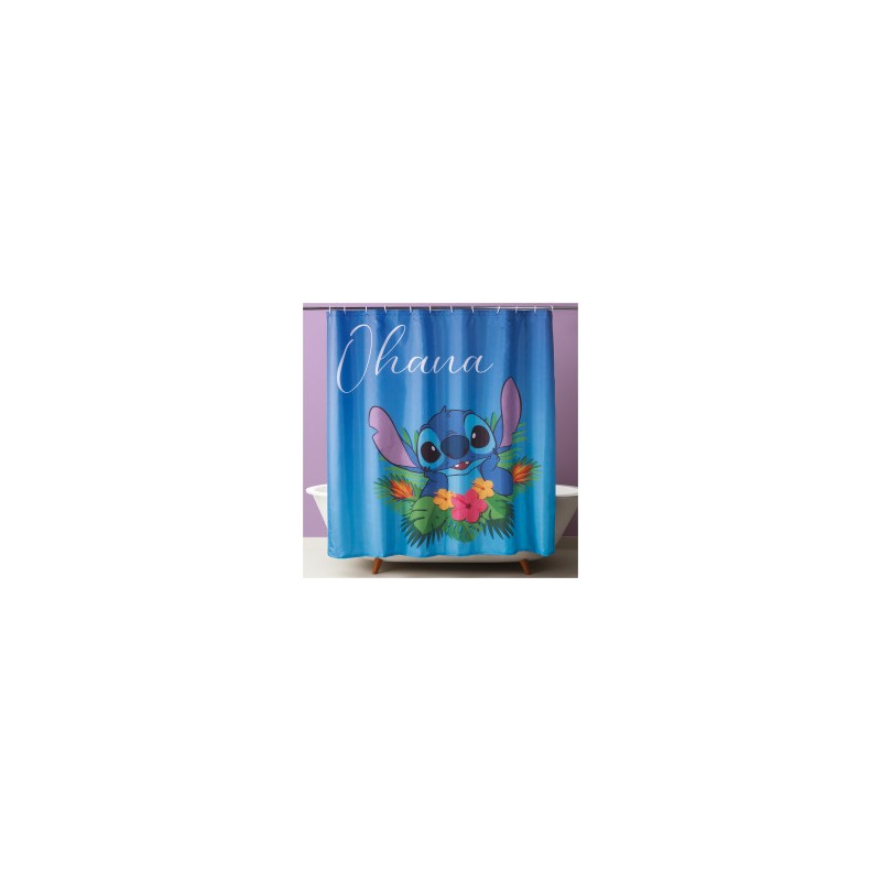 Cortina de baño Stitch Ohana