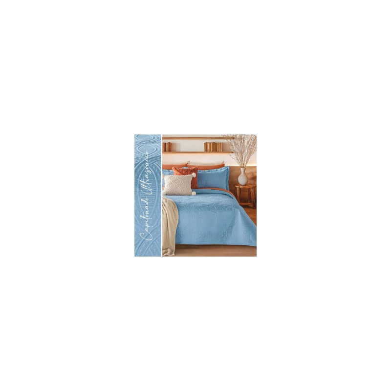 Edredón con fundas Realeza Azul denim