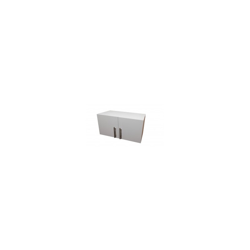 Alacena minimalista de dos puertas, Blanca (varios tamaños)
