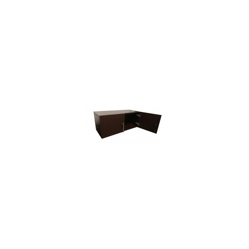 Alacena minimalista de dos puertas, Chocolate (varios tamaños)
