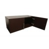 Alacena minimalista de dos puertas, Chocolate (varios tamaños)